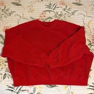 Nuuds Vibrant Red Crewneck Sweater